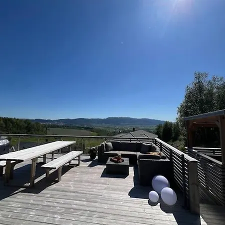度假居 Hus I Med Panoramautsikt Naer Granasen Skistadion Vm2025